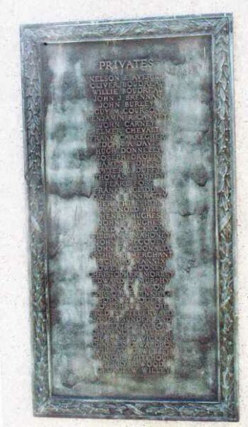 DOVER SPANISH AMERICAN WAR MEMORIAL PLAQUE C