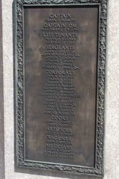 DOVER SPANISH AMERICAN WAR MEMORIAL PLAQUE B