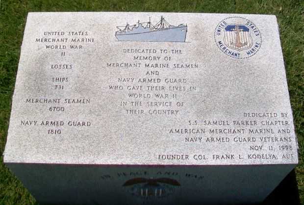 MERCHANT MARINE SEAMEN AND NAVY ARMED GUARD WAR MEMORIAL