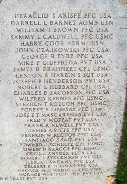 VICTIMS OF JAPANESE MASSACRE WAR MEMORIAL STONE D