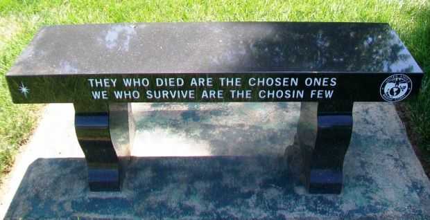 THE CHOSIN FEW WAR MEMORIAL BENCH