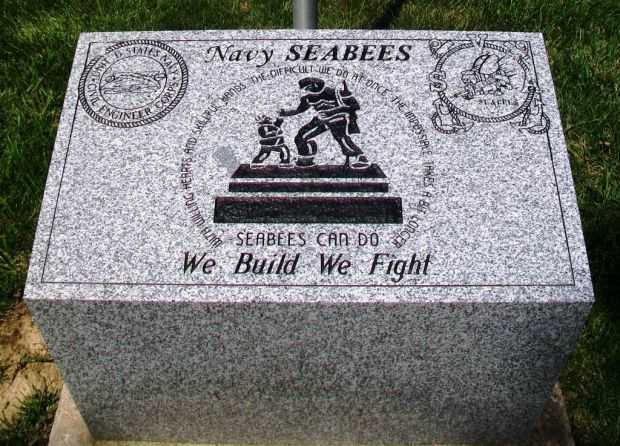 NAVY SEABEES WE BUILD WE BUILD WE FIGHT WAR MEMORIAL