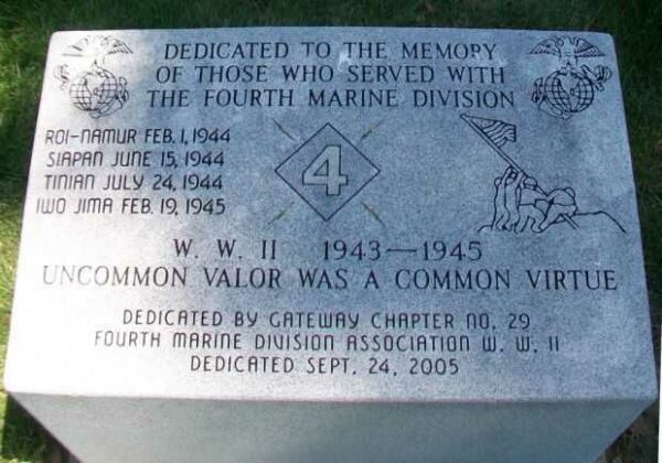 THE FOURTH MARINE DIVISION WAR MEMORIAL