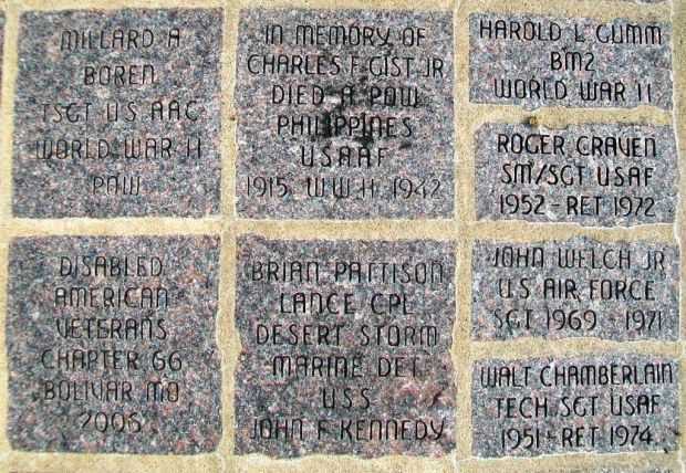 WEAUBLEAU VETERANS MEMORIAL PAVERS A