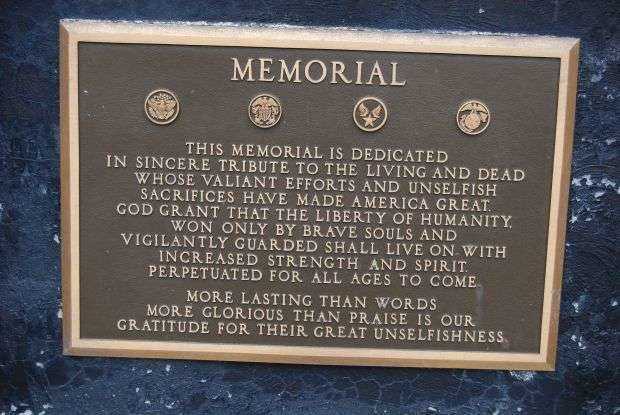 MT. NEBO U.P. CHURCH WAR MEMORIAL PLAQUE