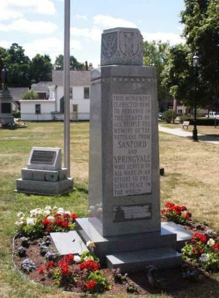 SANFORD AND SPRINGDALE WAR VETERANS MEMORIAL