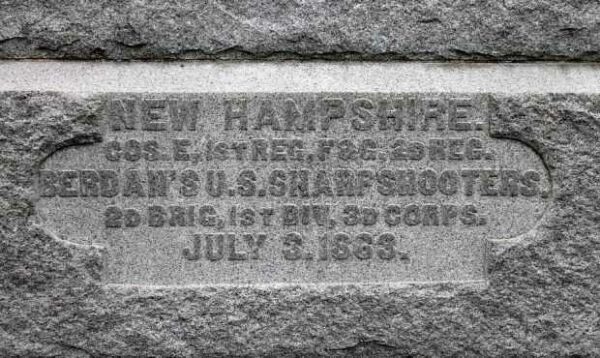 BERDAN’S U.S. SHARPSHOOTERS WAR MEMORIAL DEDICATION STONE
