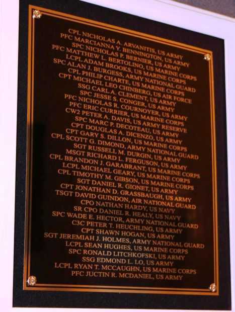 NEW HAMPSHIRE MEDAL OF HONOR MEMORIAL PLAQUE