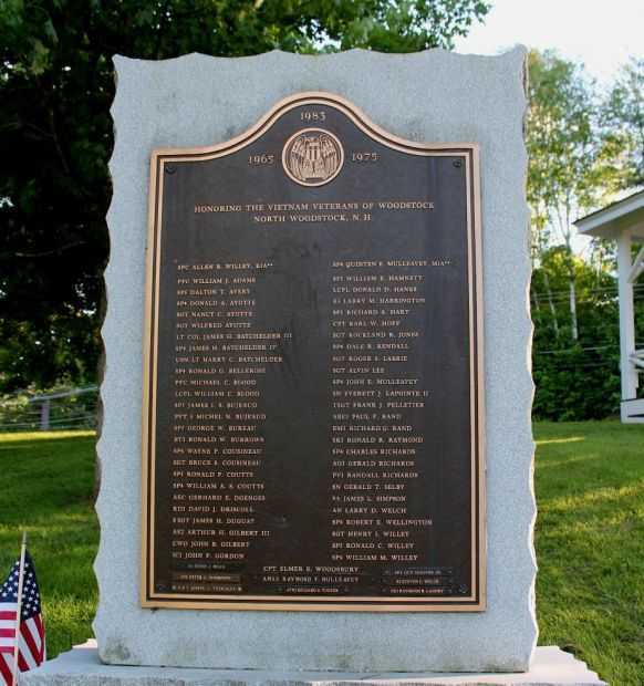WOODSTOCK VIETNAM VETERANS MEMORIAL