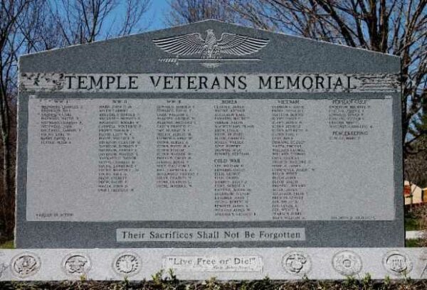 TEMPLE VETERANS MEMORIAL