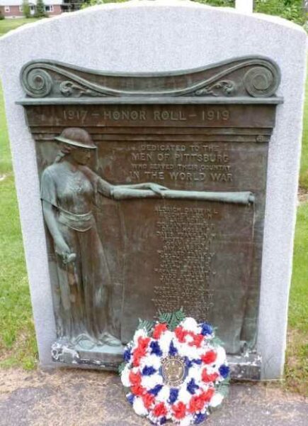 PITTSBURG WORLD WAR HONOR ROLL MEMORIAL