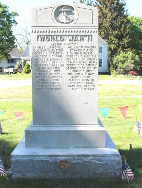 MONT VERNON WORLD WAR II MEMORIAL