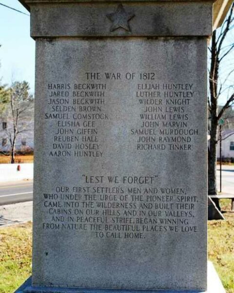 MARLOW WAR VETERANS MEMORIAL SIDE B