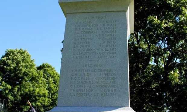 LYME CIVIL WAR MEMORIAL SIDE B