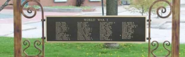 LINCOLN WORLD WAR I AND WORLD WAR II HONOR ROLL MEMORIAL PLAQUE B