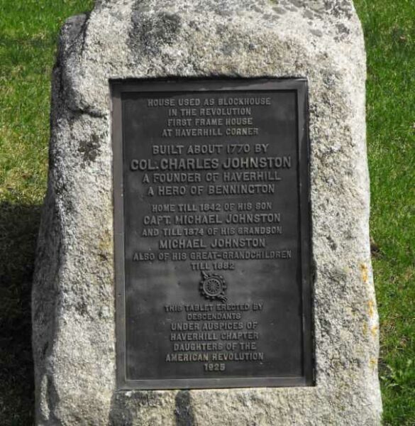 COL. CHARLES JOHNSON REVOLUTIONARY WAR SOLDIER MEMORIAL