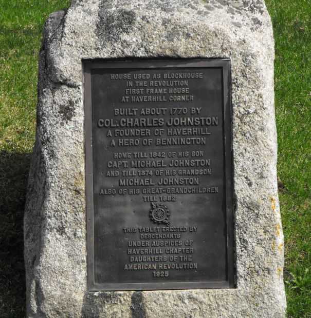 COL. CHARLES JOHNSON REVOLUTIONARY WAR SOLDIER MEMORIAL