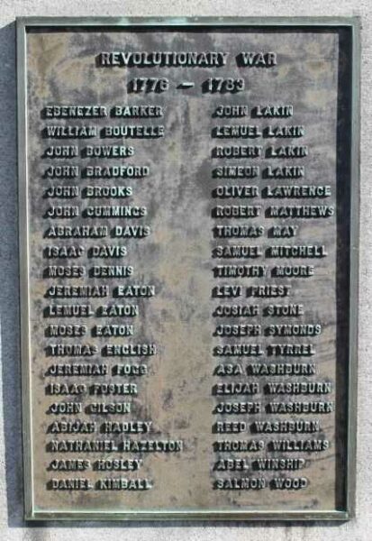 HANCOCK WAR VETERANS MEMORIAL PLAQUE B