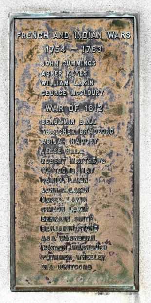 HANCOCK WAR VETERANS MEMORIAL PLAQUE A