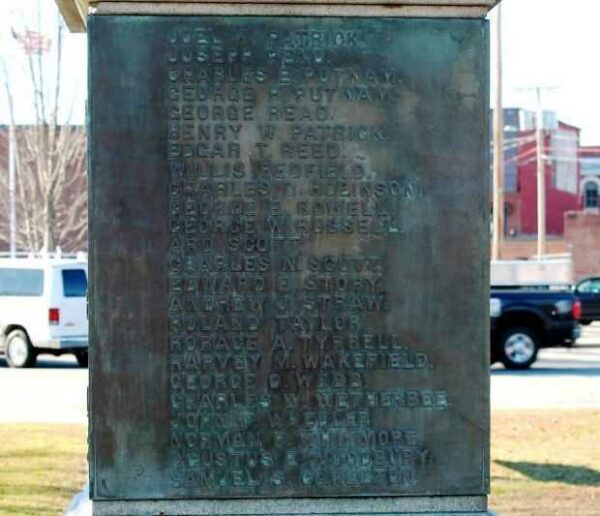 CLAREMONT CIVIL WAR VETERANS MEMORIAL PLAQUE C