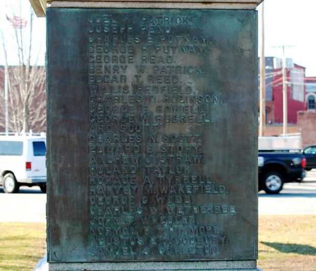 CLAREMONT CIVIL WAR VETERANS MEMORIAL PLAQUE C