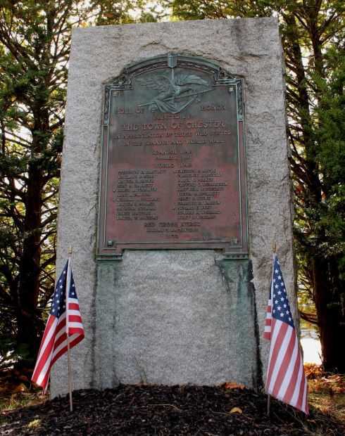 CHESTER NEW HAMPSHIRE WORLD WAR I MEMORIAL
