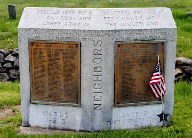 CANTERBURY CIVIL WAR VETERANS MEMORIAL