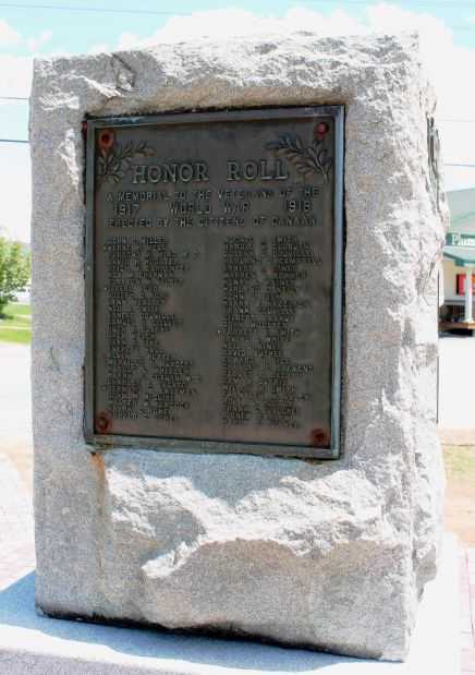 CANAAN WORLD WAR I MEMORIAL