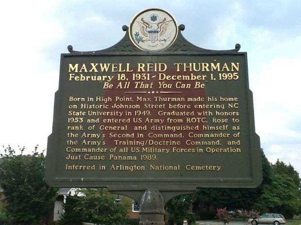 MAXWELL REID THURMAN MEMORIAL MARKER