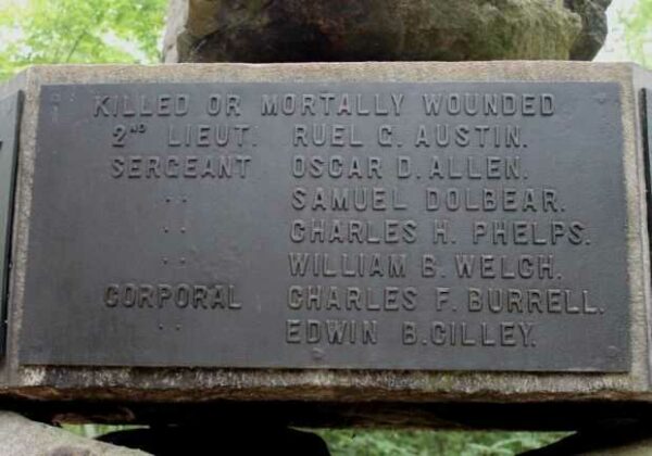 5TH NEW HAMPSHIRE VOLUNTEER INFANTRY  WAR MEMORIAL PLAQUE H