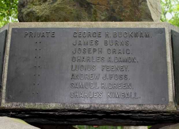 5TH NEW HAMPSHIRE VOLUNTEER INFANTRY WAR MEMORIAL PLAQUE F