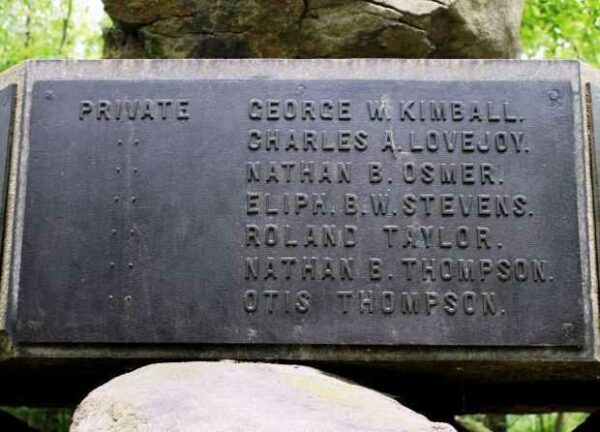 5TH NEW HAMPSHIRE VOLUNTEER INFANTRY WAR MEMORIAL PLAQUE E