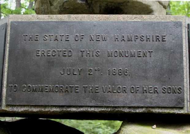 5TH NEW HAMPSHIRE VOLUNTEER INFANTRY WAR MEMORIAL PLAQUE D