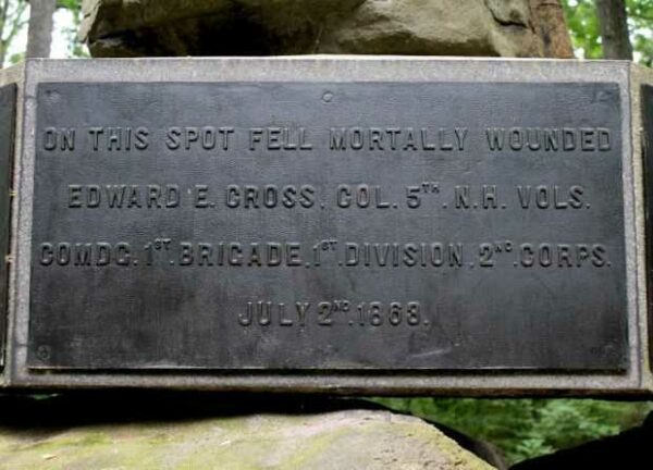 5TH NEW HAMPSHIRE VOLUNTEER INFANTRY WAR MEMORIAL PLAQUE C