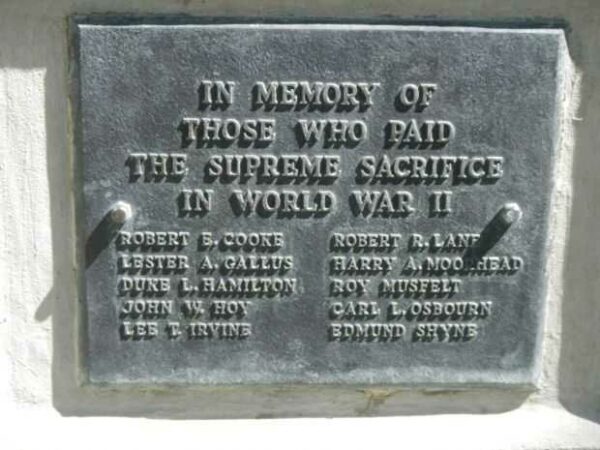 MIDWEST VETERANS MEMORIAL FLAGPOLE PLAQUE B