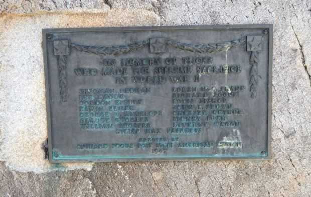 FORT WASHAKIE WORLD WAR II VETERANS MEMORIAL PLAQUE