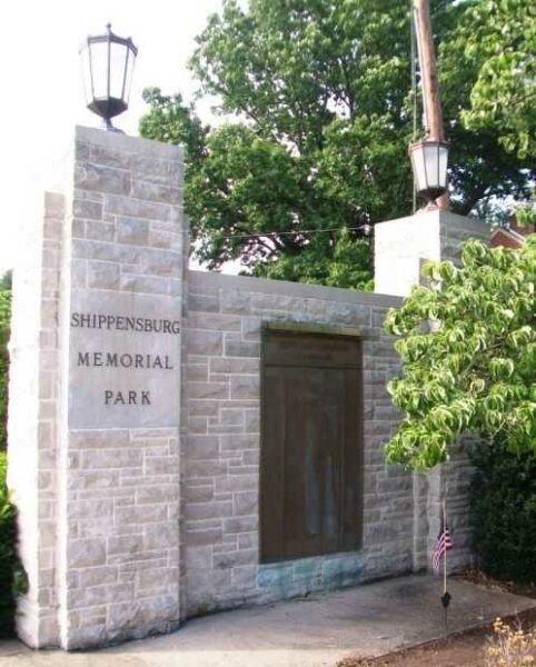 SHIPPENSBURG WORLD WAR II MEMORIAL RIGHT GATE