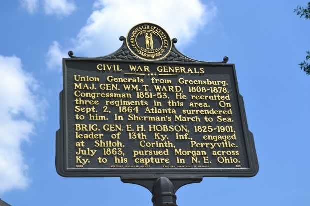CIVIL WAR GENERALS MEMORIAL MARKER