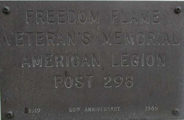 FREEDOM FLAME VETERAN’S MEMORIAL PLAQUE