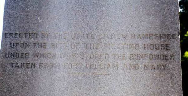 MAJOR GENERAL JOHN SULLIVAN MEMORIAL STONE B