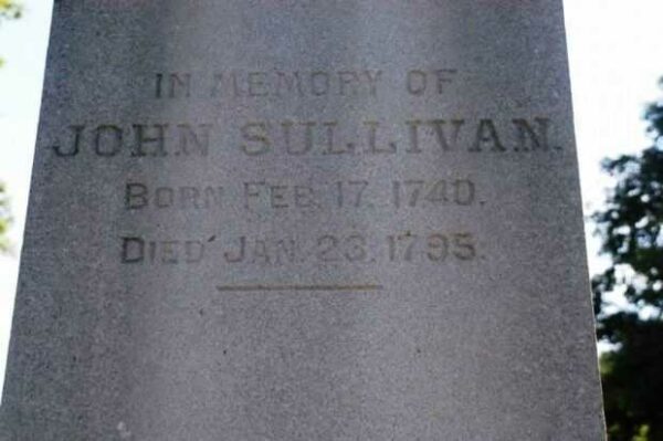 MAJOR GENERAL JOHN SULLIVAN MEMORIAL STONE A