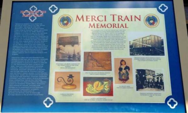 JACKSON MERCI TRAIN MEMORIAL PLAQUE