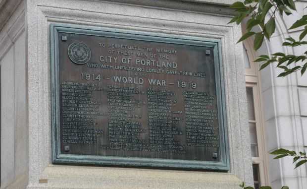 CITY OF PORTLAND WORLD WAR MEMORIAL