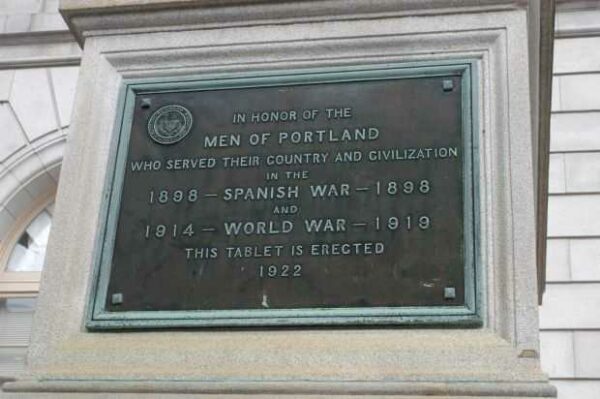 PORTLAND SPANISH WAR AND WORLD WAR MEMORIAL