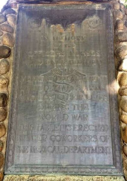 FITZSIMMONS ARMY HOSPITAL WORLD WAR I MEDICAL STAFF MEMORIAL PLAQUE