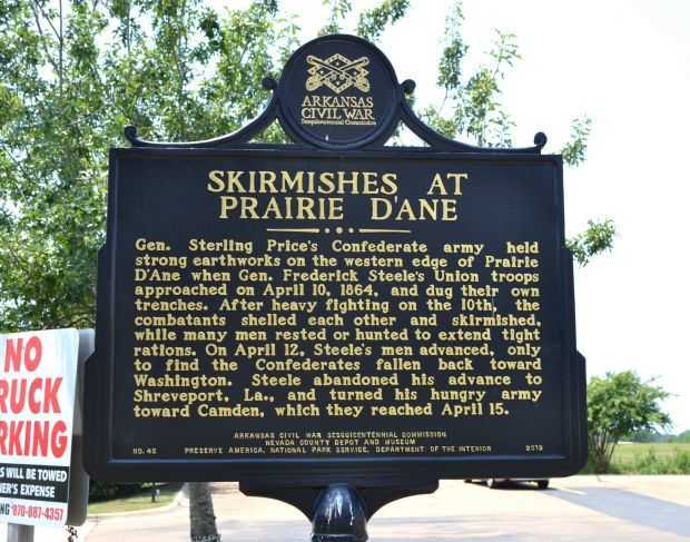SKIRMISHES AT PRAIRIE D’ANE MEMORIAL MARKER