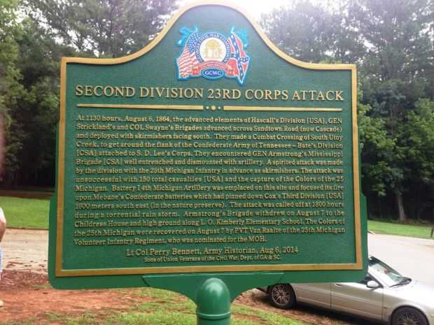 SECOND DIVISION 23RD CORPS ATTACK WAR MEMORIAL MARKER