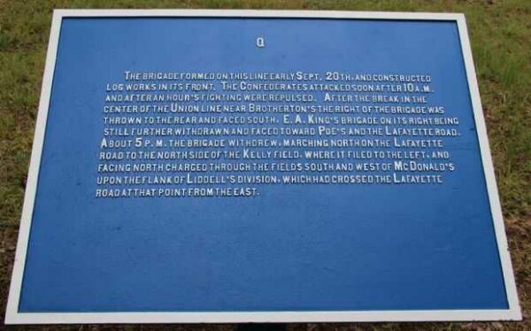 TURCHIN’S BRIGADE MEMORIAL PLAQUE B