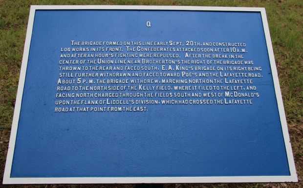 TURCHIN’S BRIGADE MEMORIAL PLAQUE B