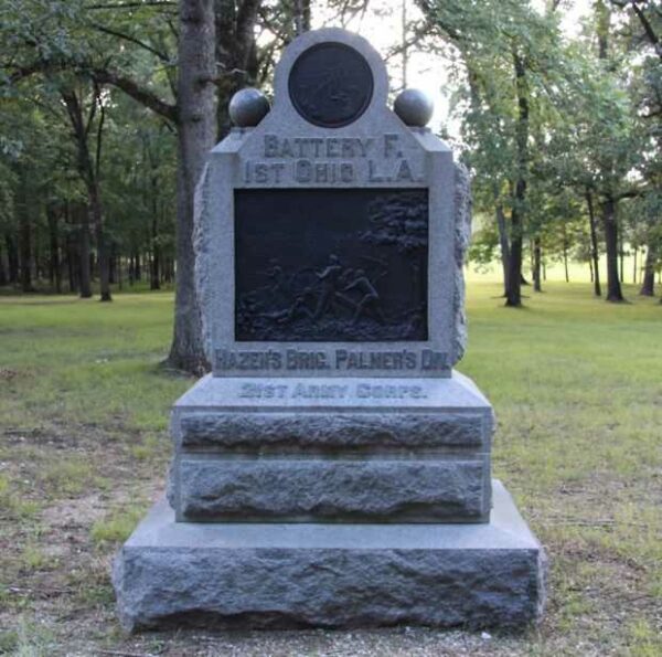 BATTERY F, 1ST OHIO LIGHT ARTILLERY WAR MEMORIAL FRONT